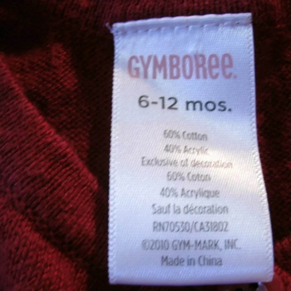 Gymboree Girls Cardigan Red Teddy Bear Ruffles Plaid 6-12 Months Holiday